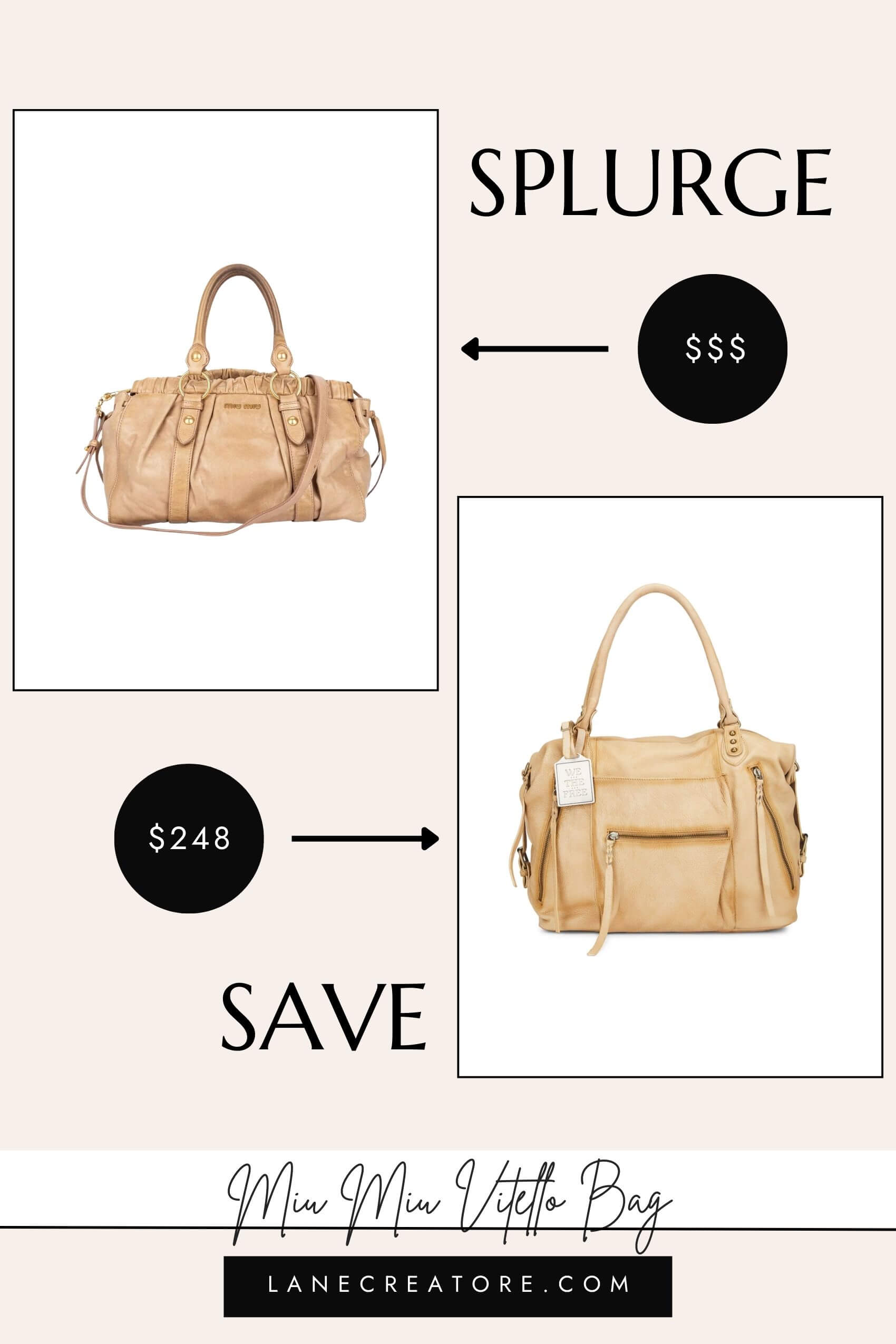 miu miu vitello bag dupe