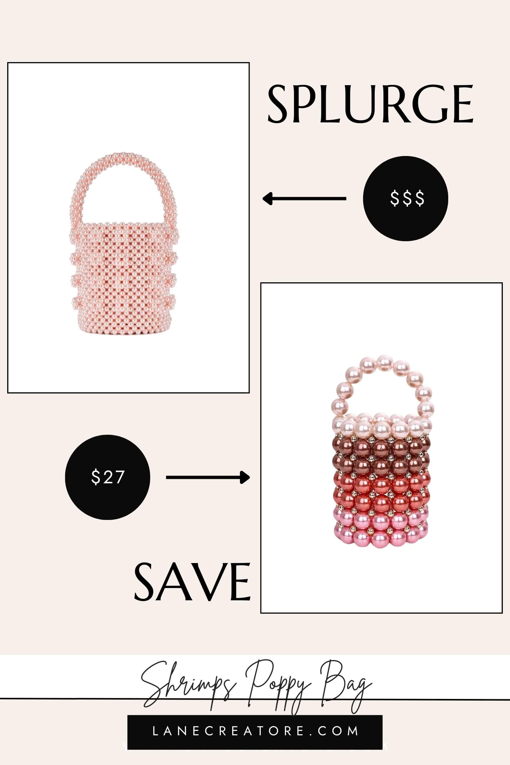 shrimps bucket bag dupe