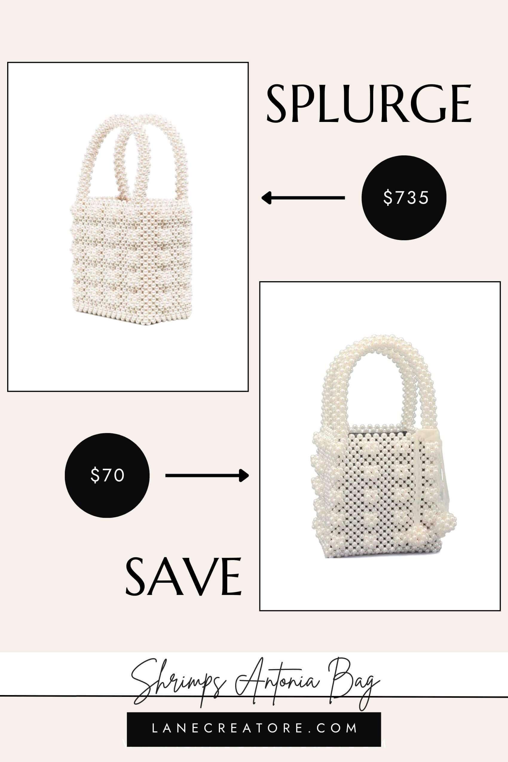 shrimps pearl bag dupe