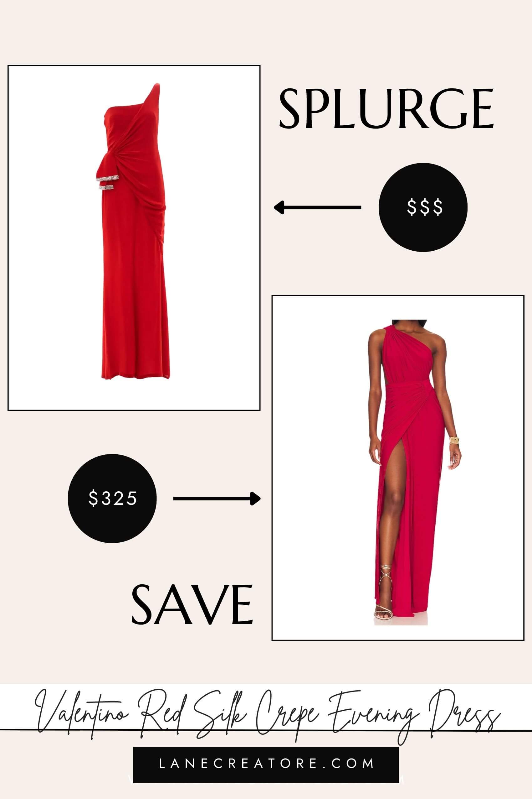 valentino red dress dupe