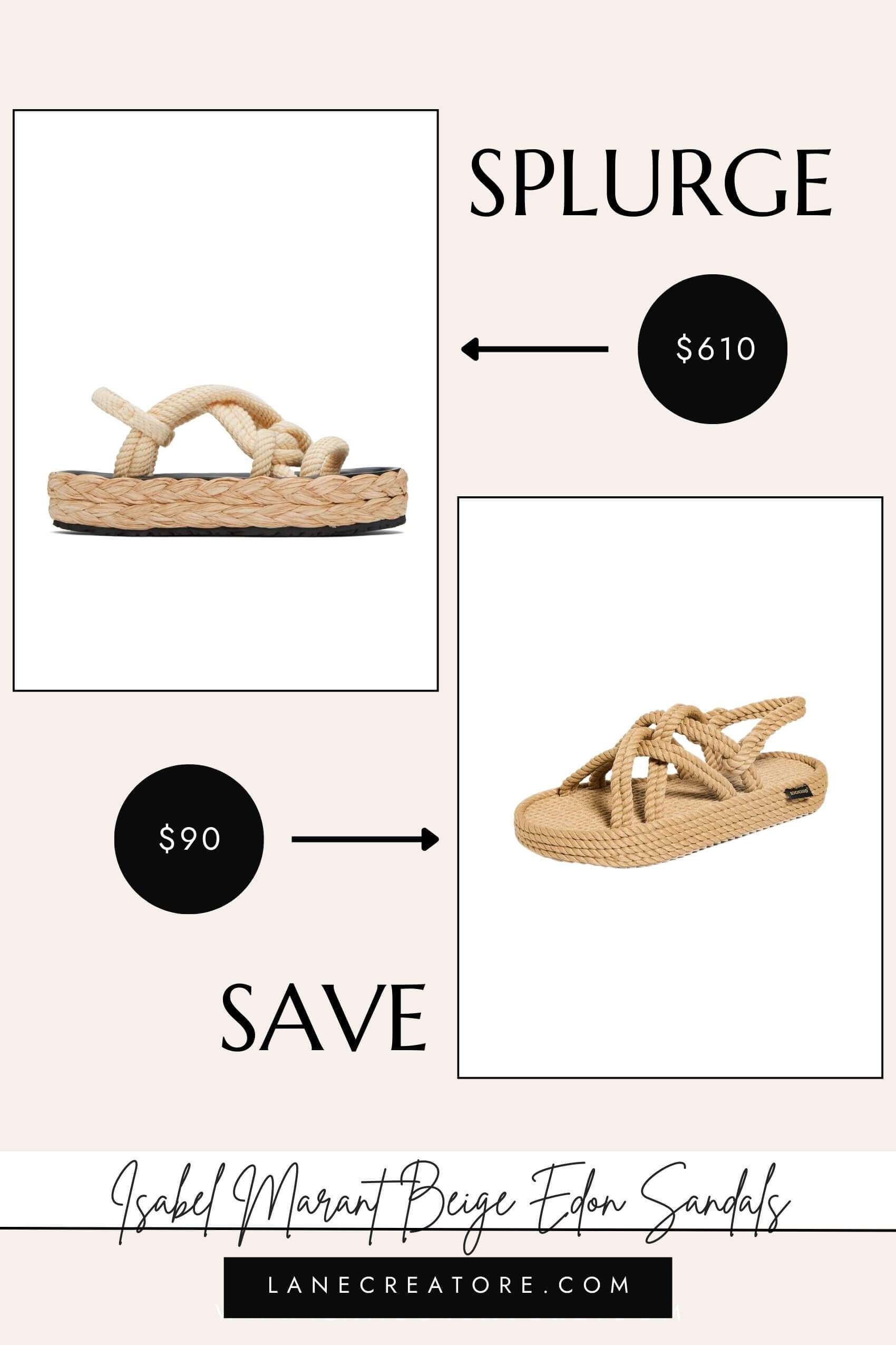 isabel marant rope sandals dupe