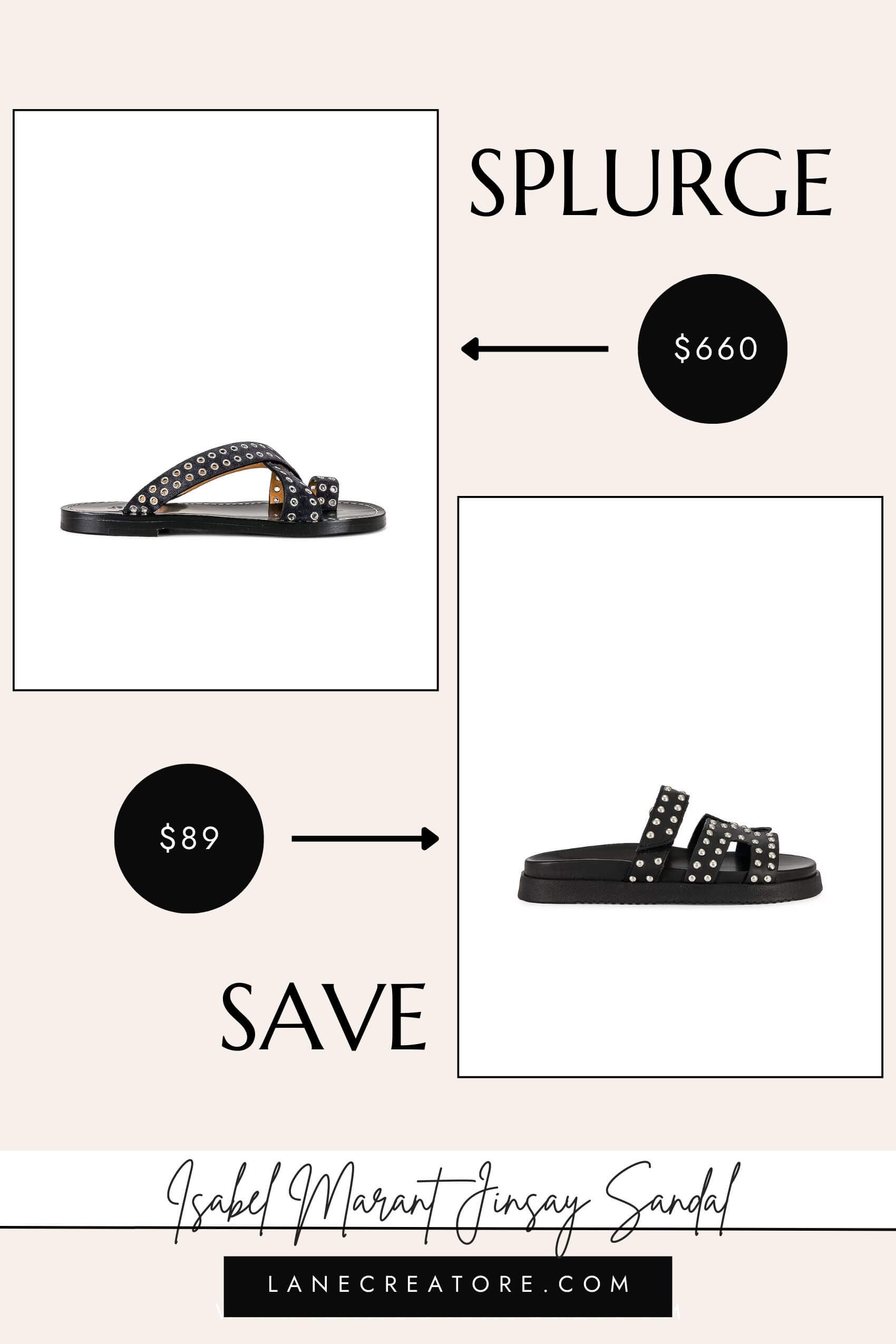 isabel marant studded sandals dupe