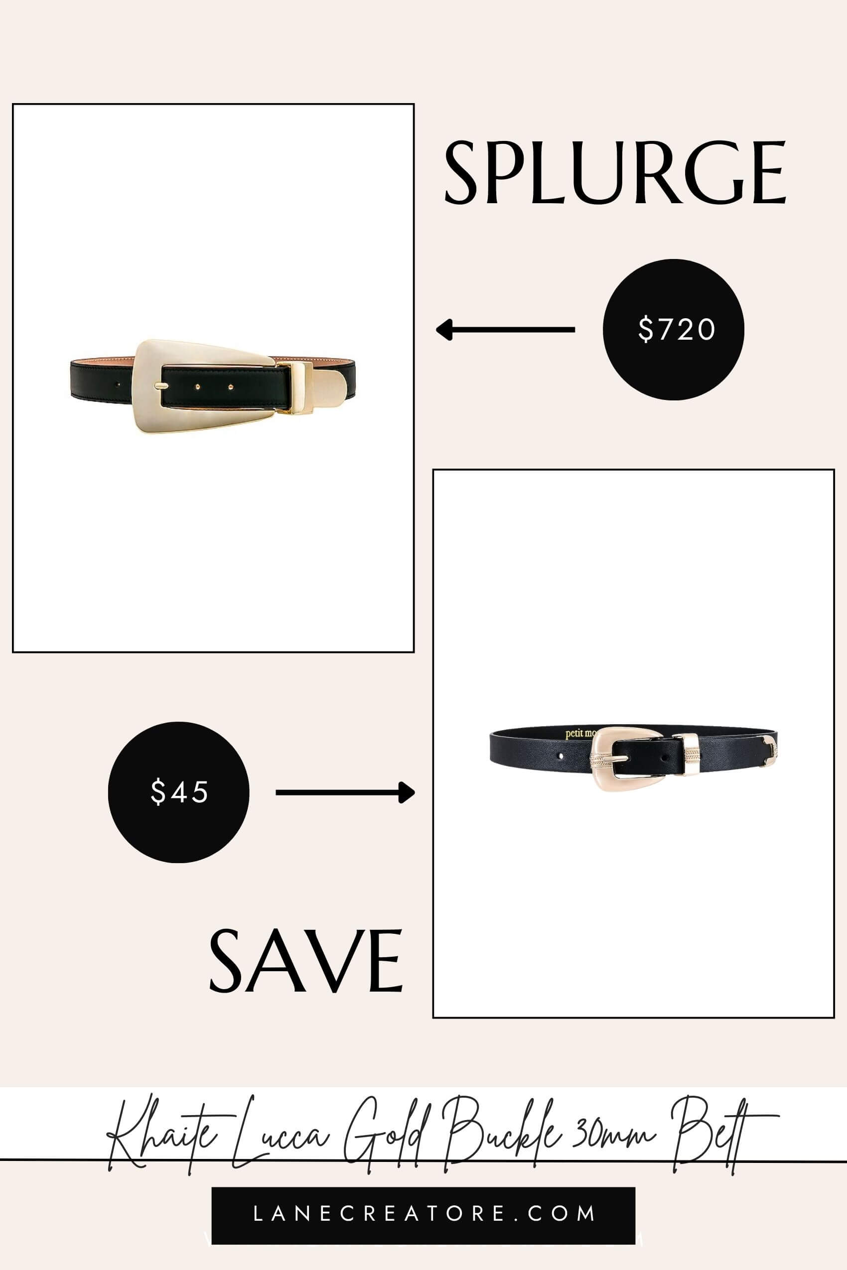 khaite lucca belt dupe