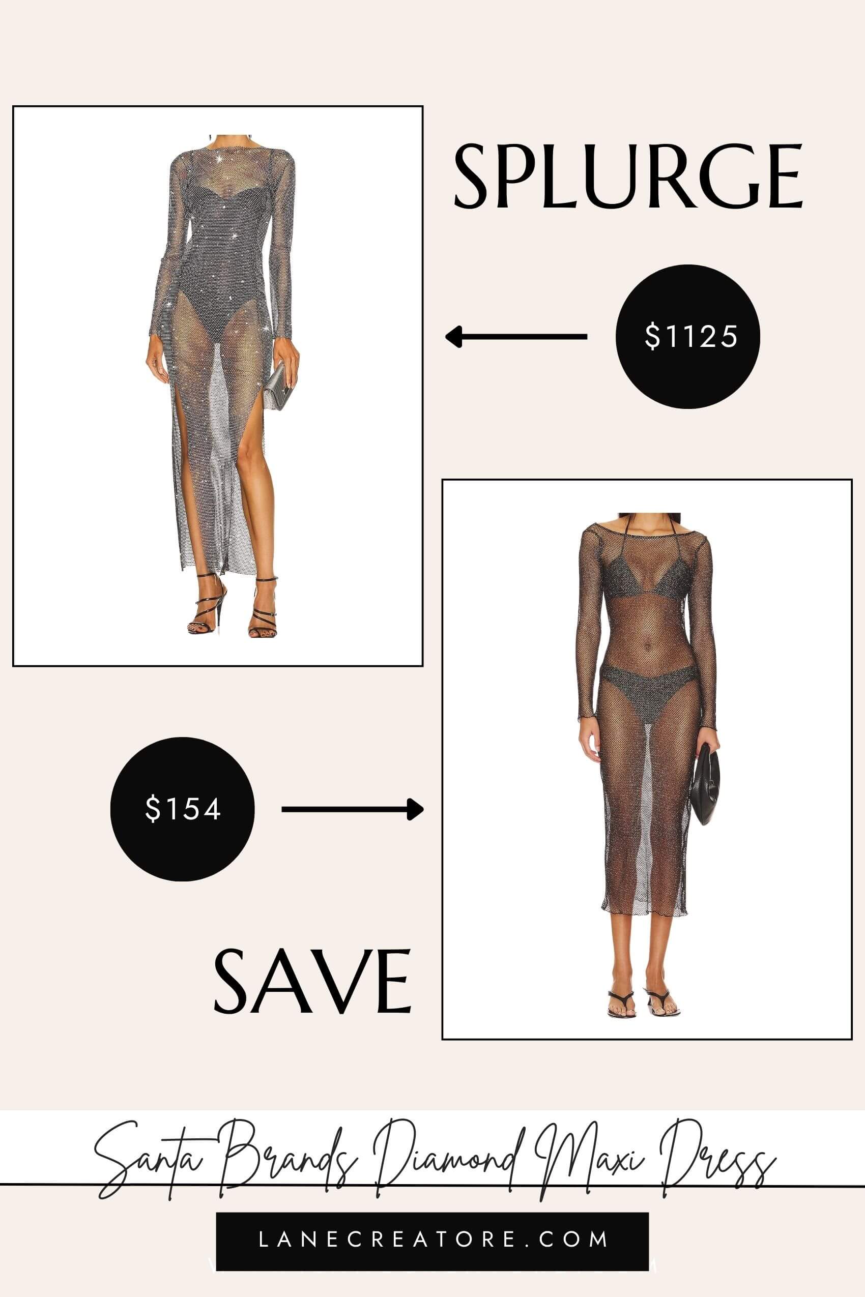 santa brands diamond dress dupe