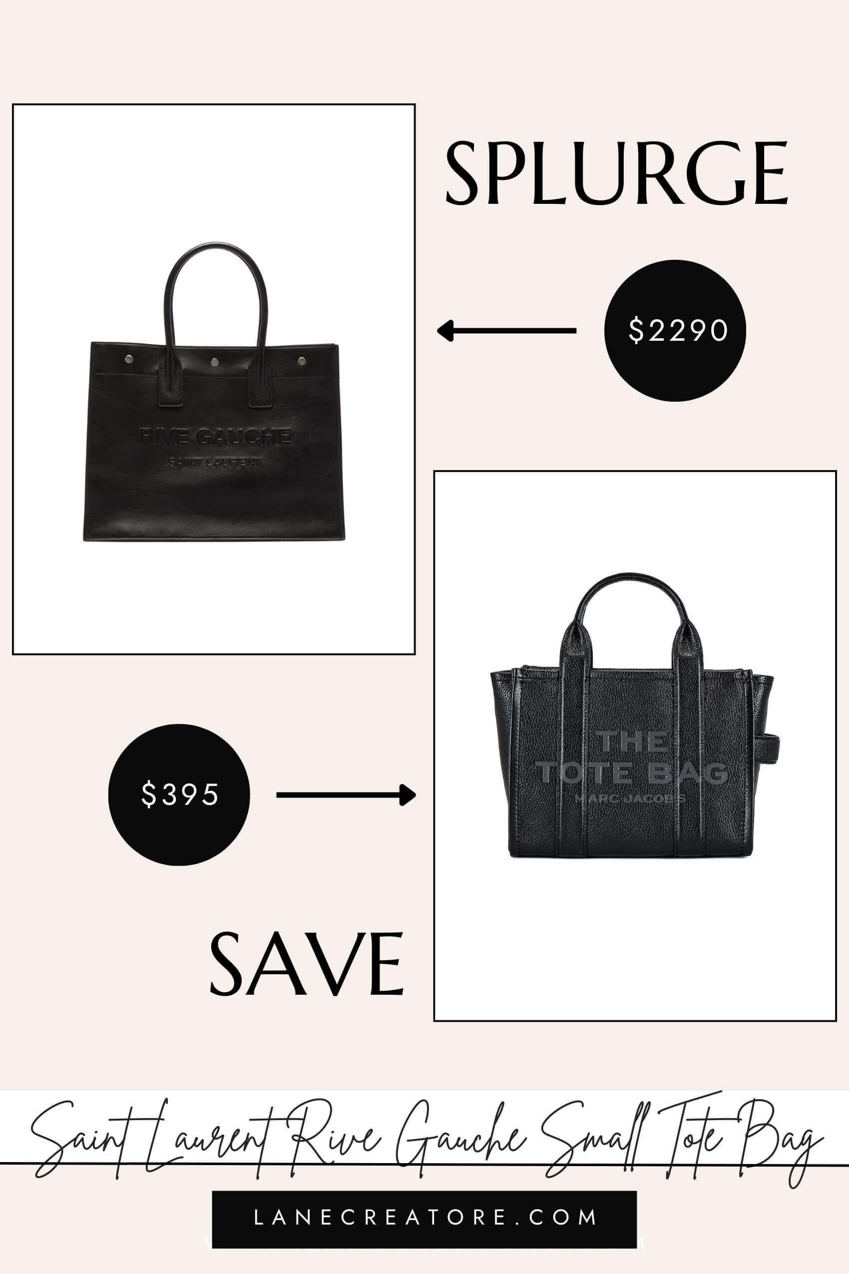 rive gauche small tote dupe