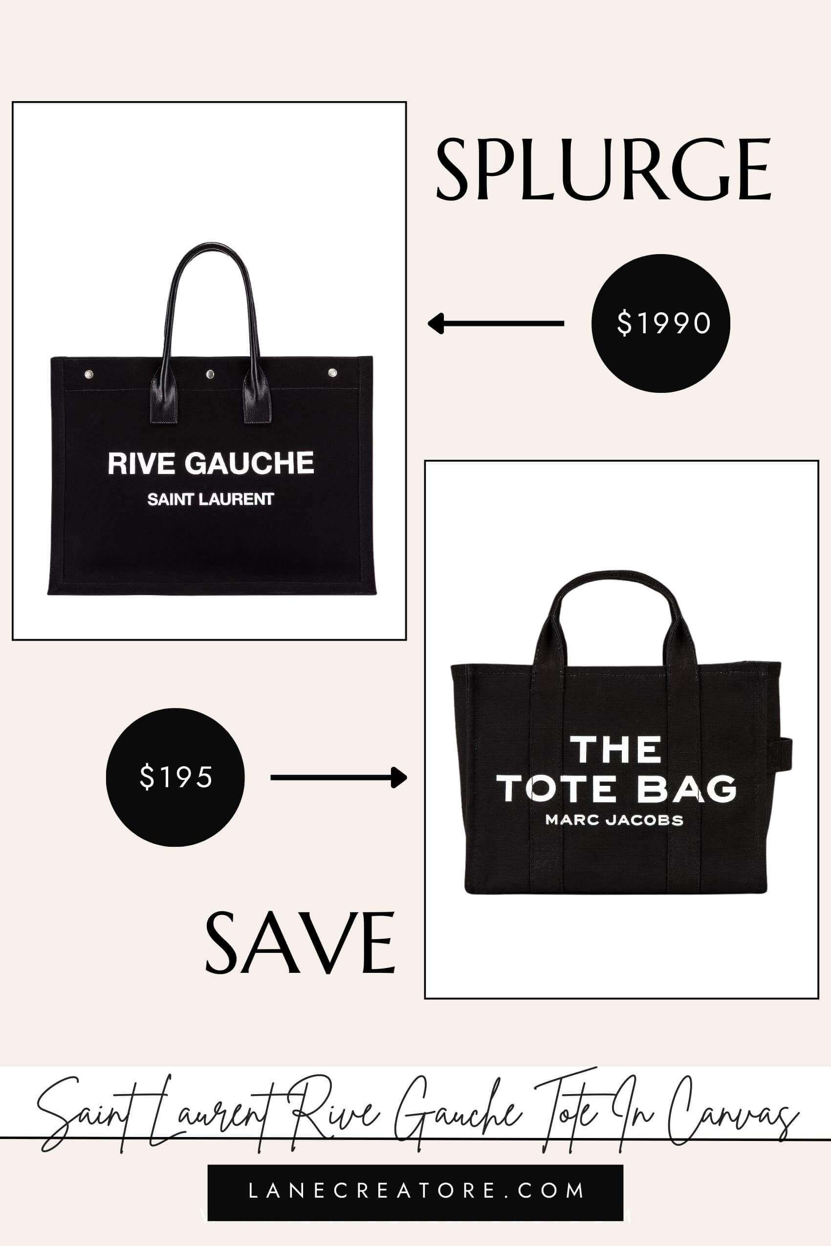 saint laurent rive gauche tote dupe