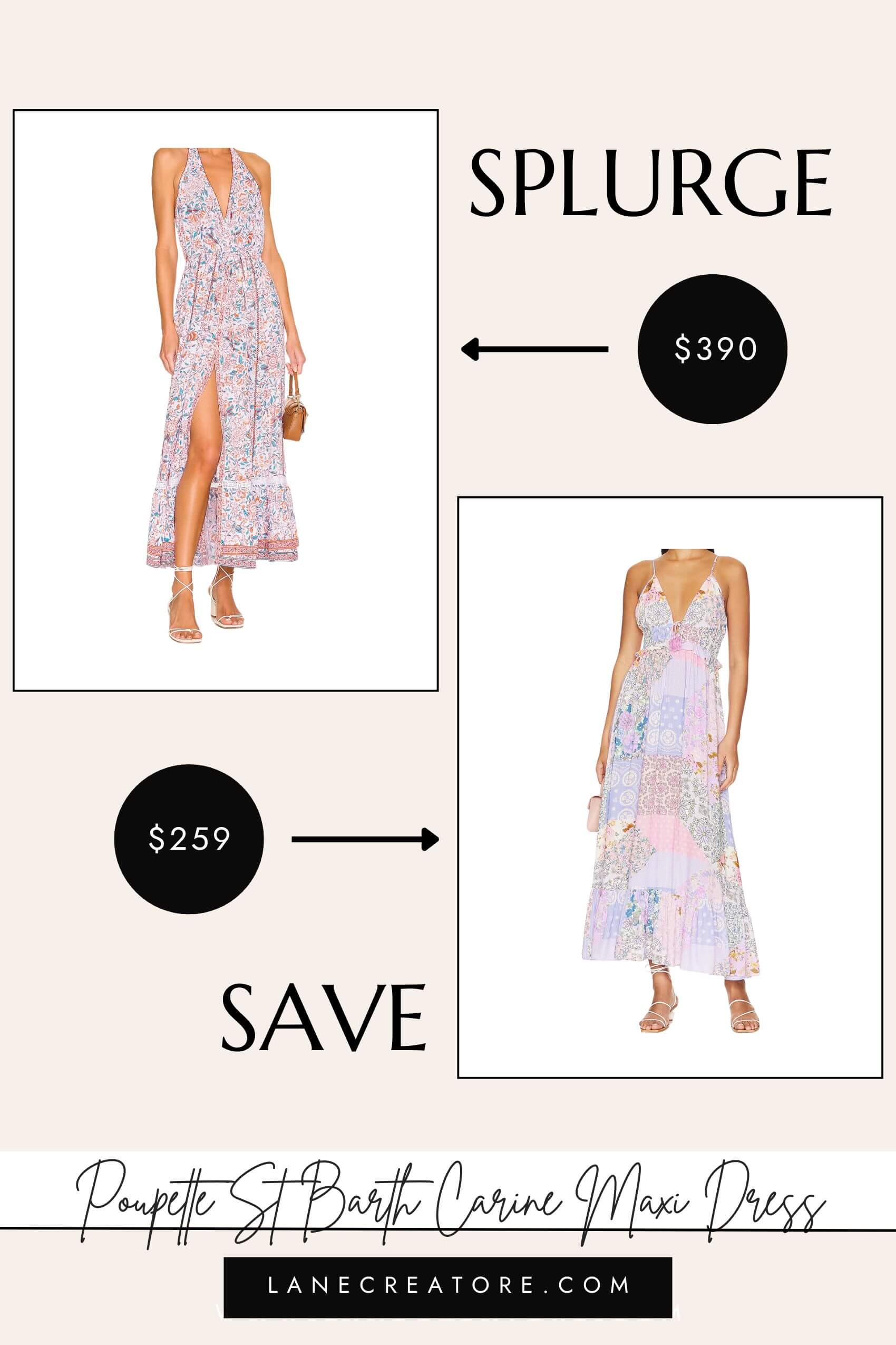 poupette st barth maxi dress dupe