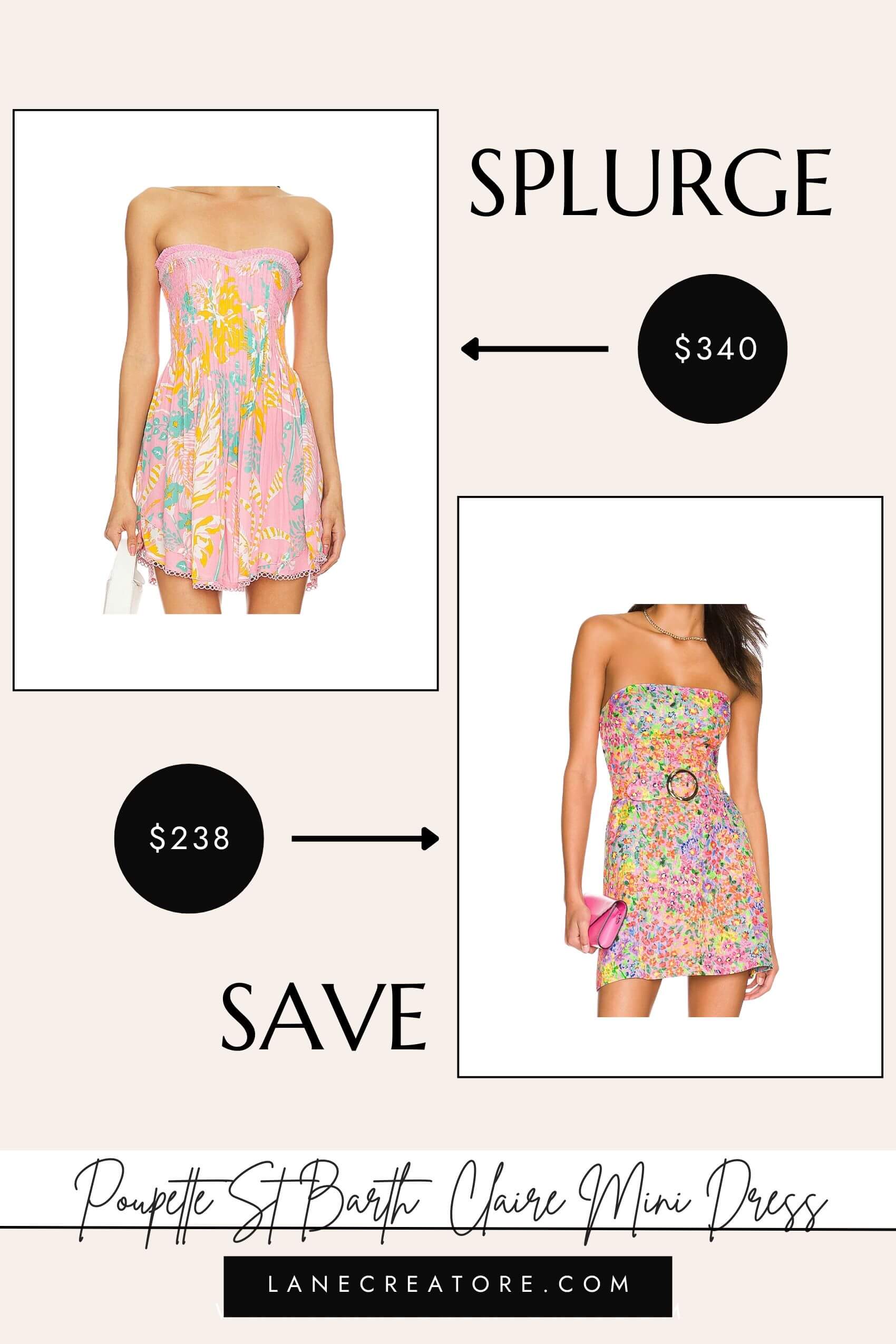 poupette st barth mini dress dupe