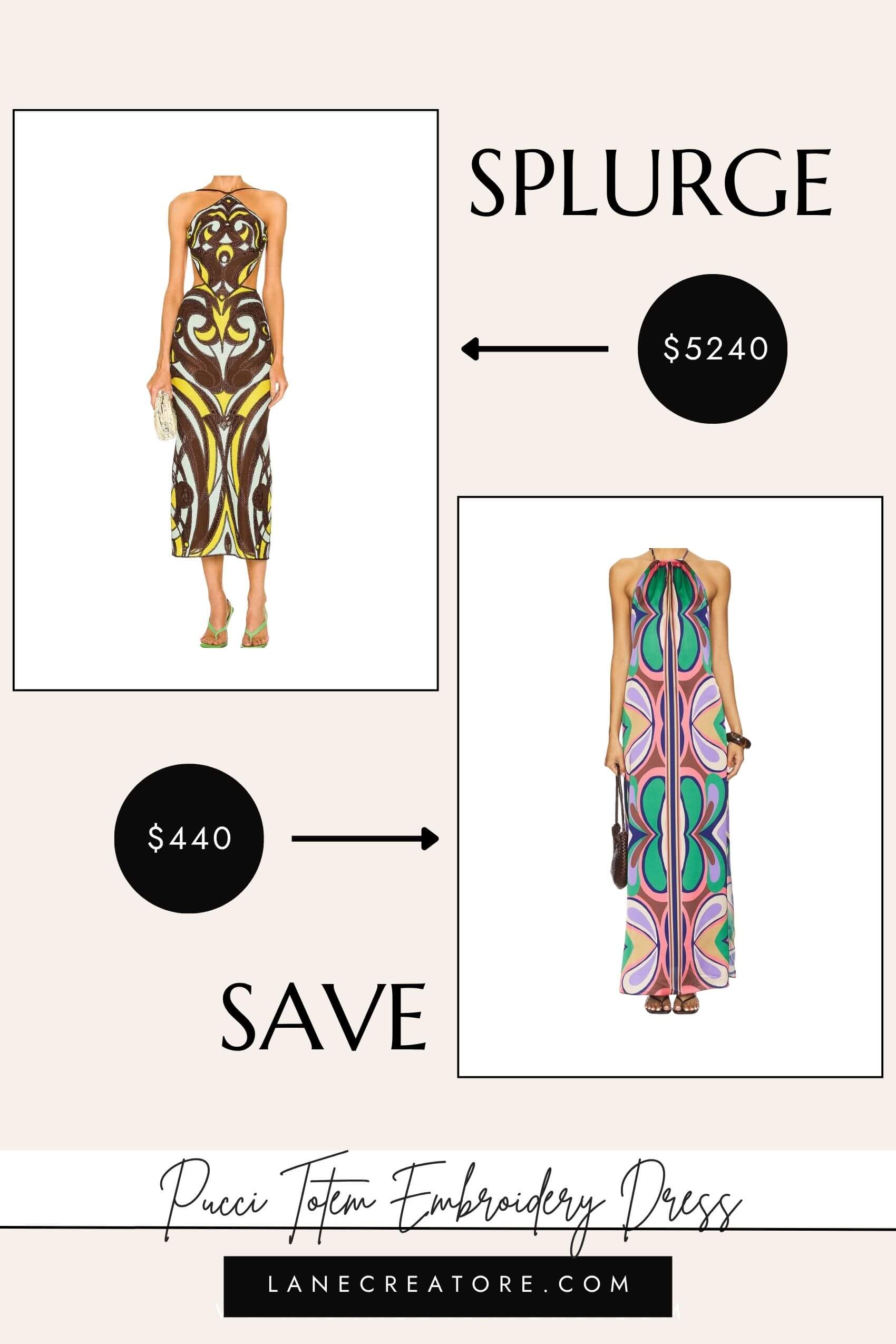 pucci halter dress dupe