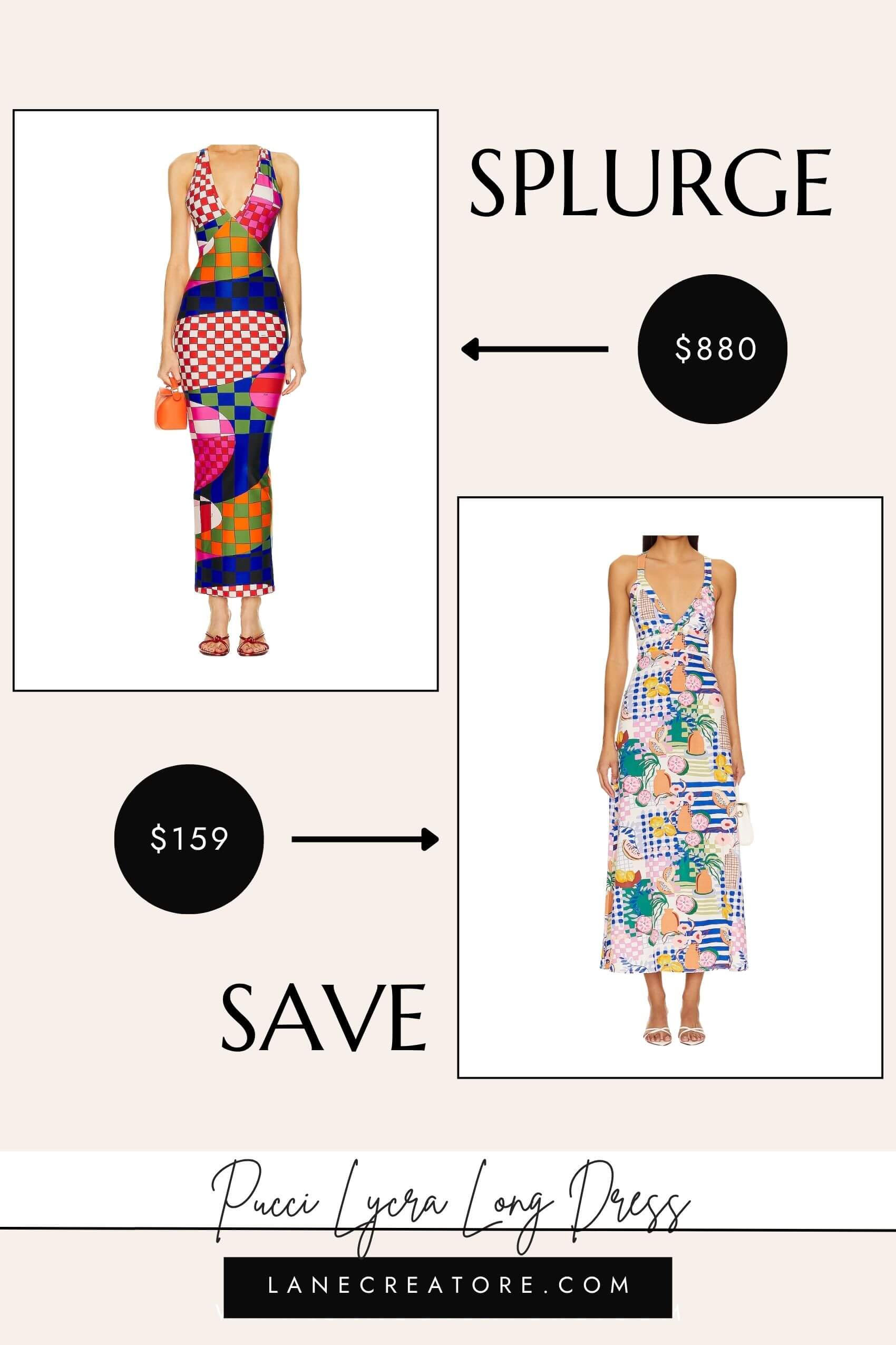 pucci geometric print dress dupe