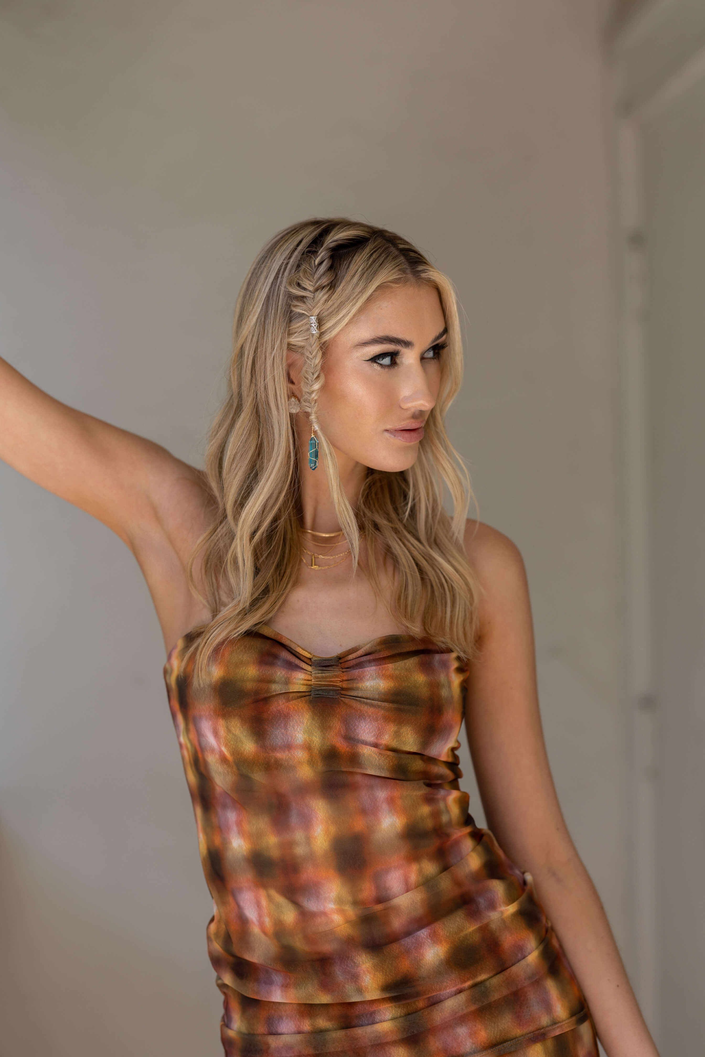 revolve festival hair and makeup look