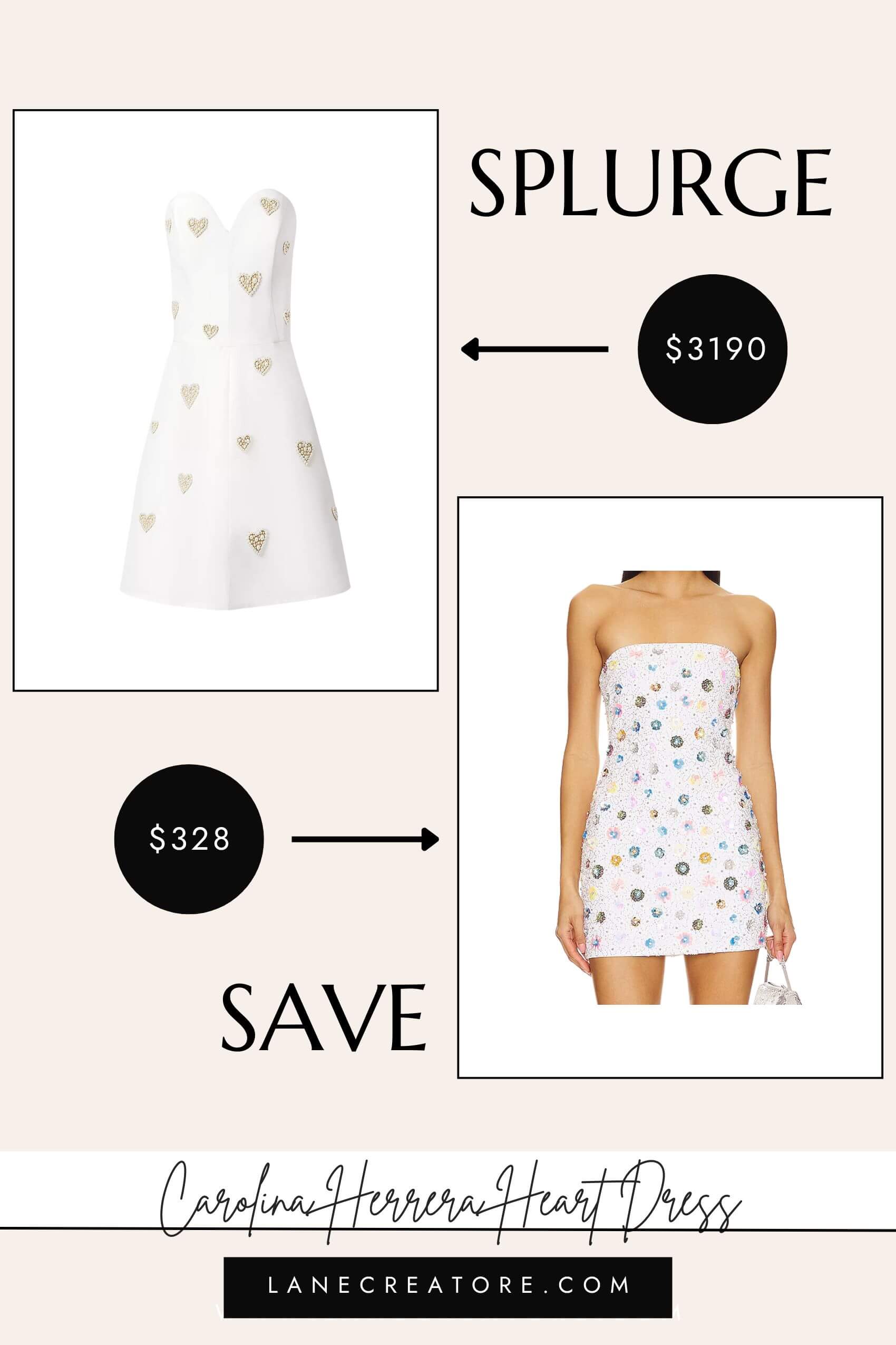 carolina herrera heart dress dupe