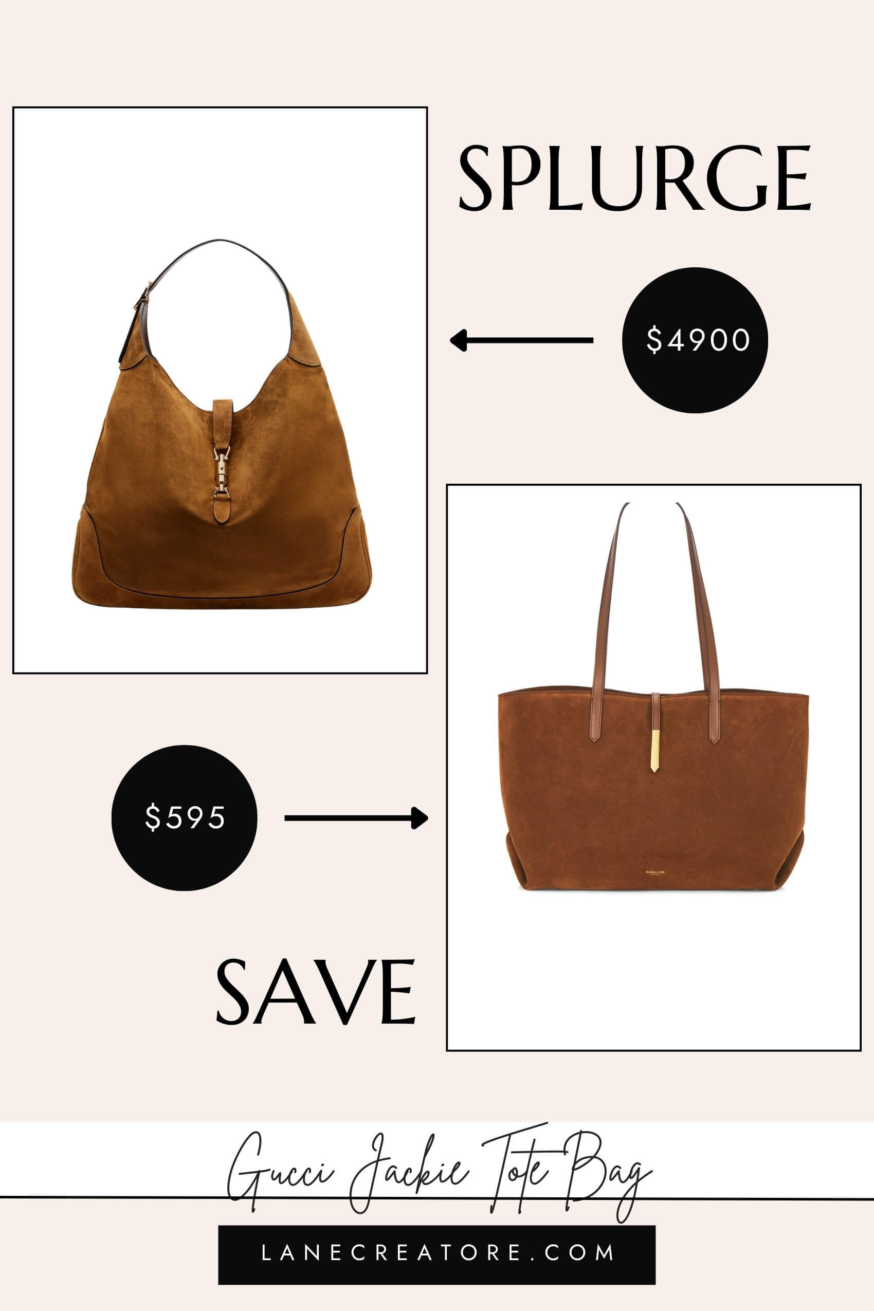 gucci jackie tote bag dupe