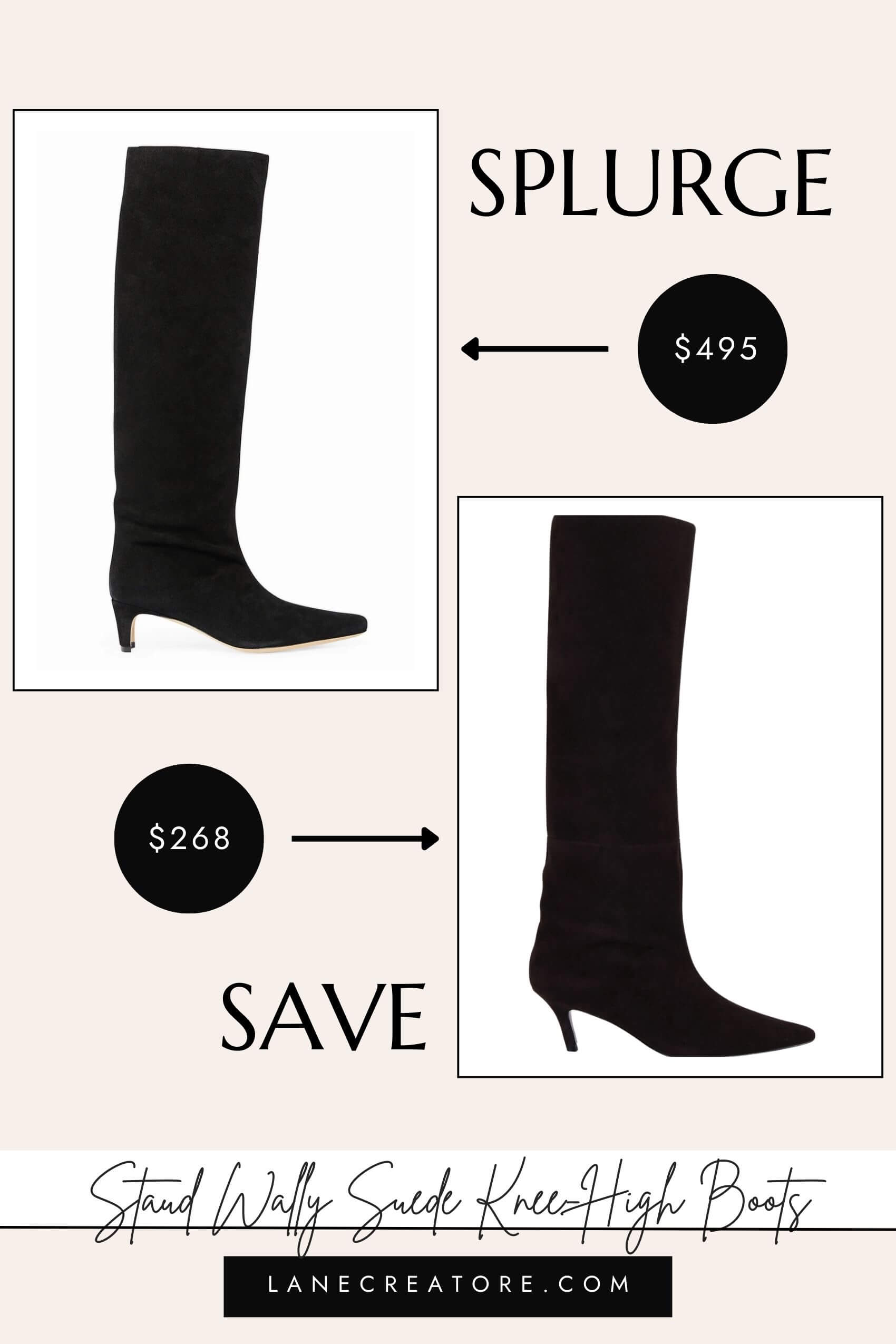staud wally knee high boots dupe