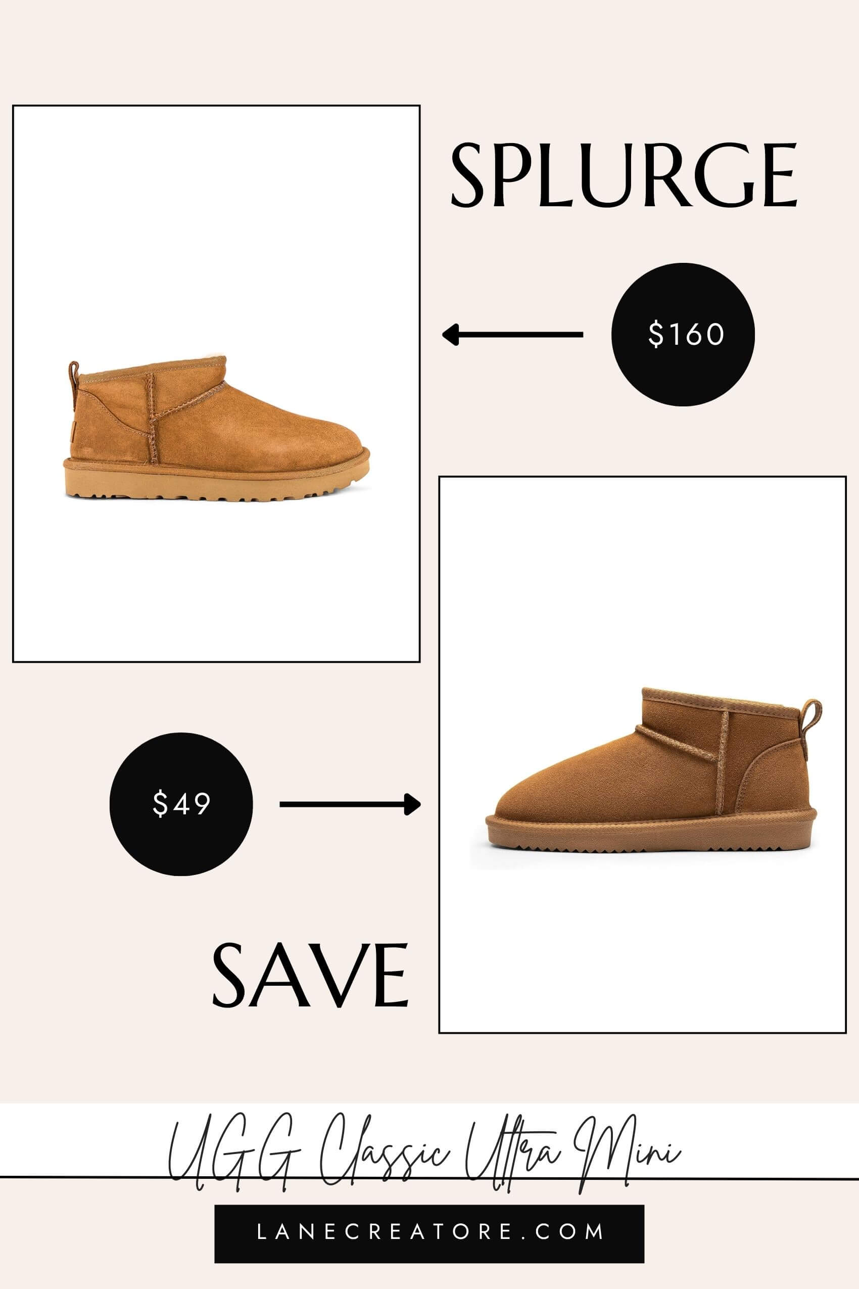 ugg classic ultra mini dupe