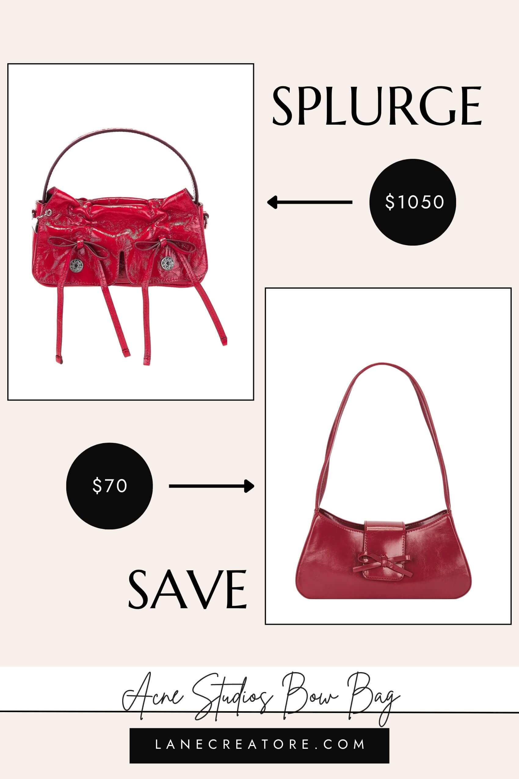 acne studios bow bag dupe