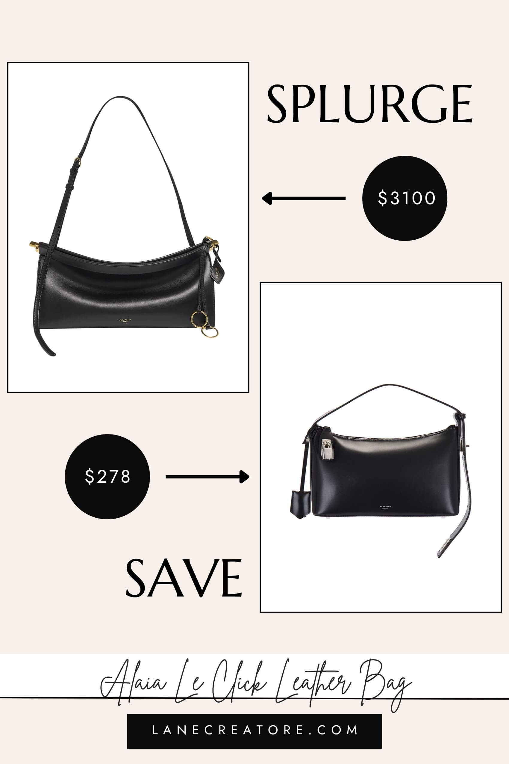 alaia le click bag dupe