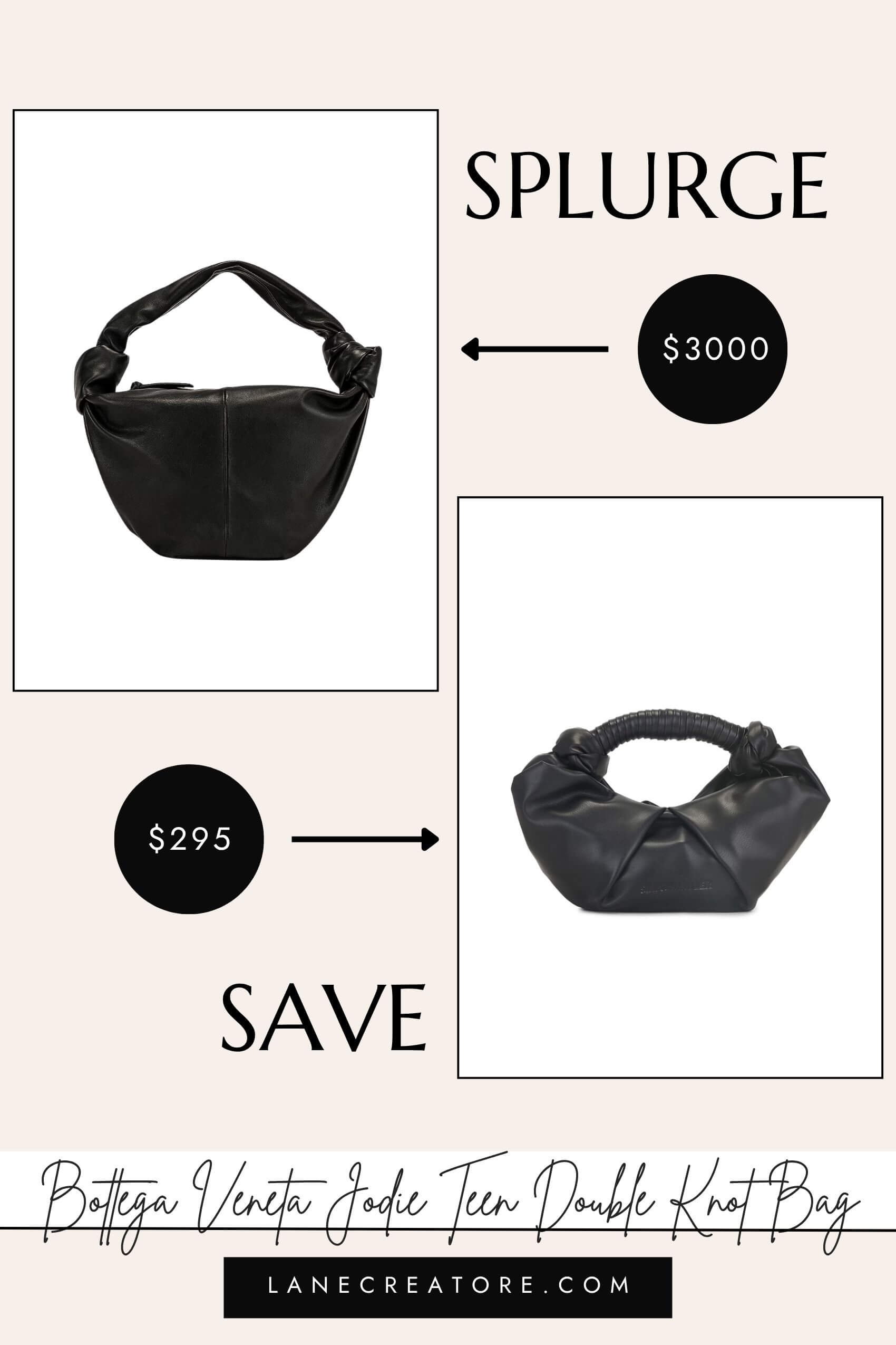 bottega veneta jodie double knot bag dupe