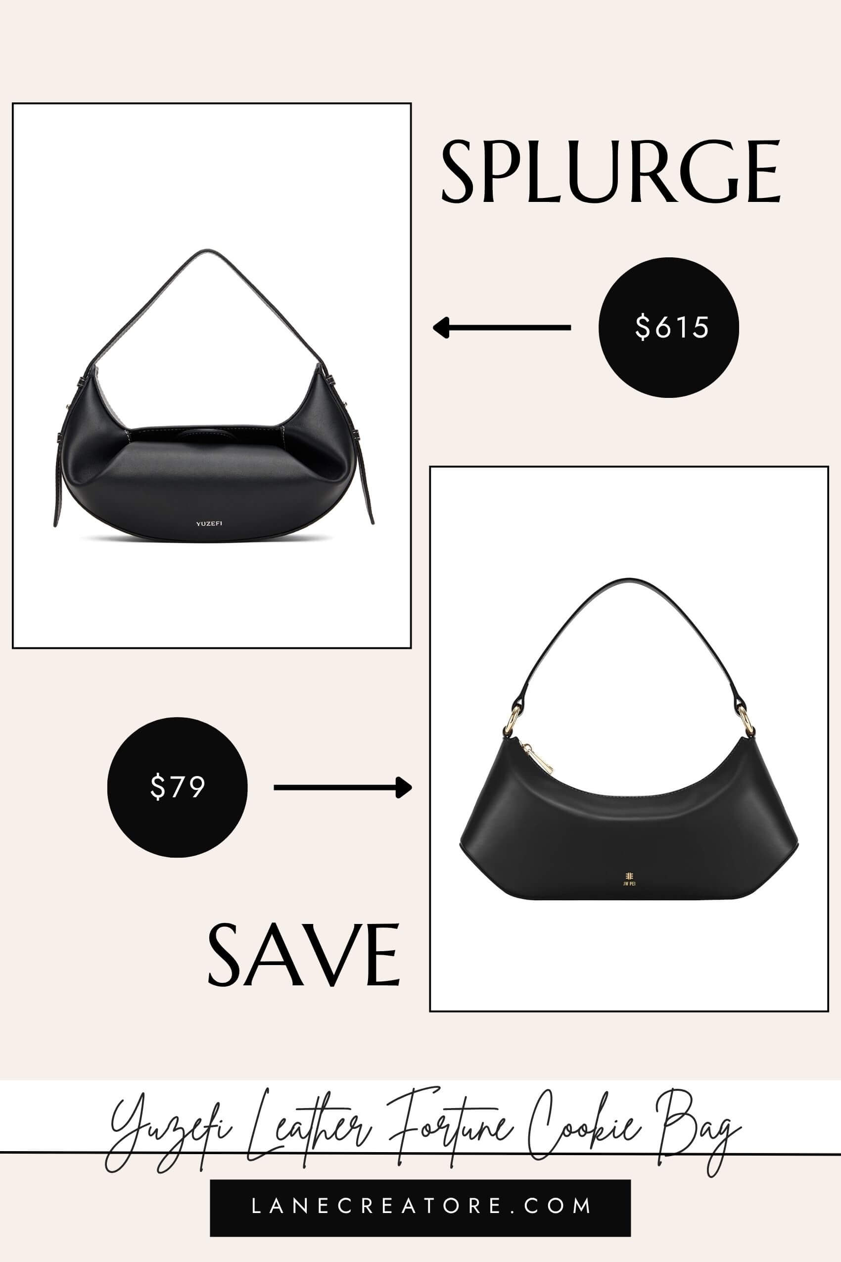 yuzefi fortune cookie bag dupe