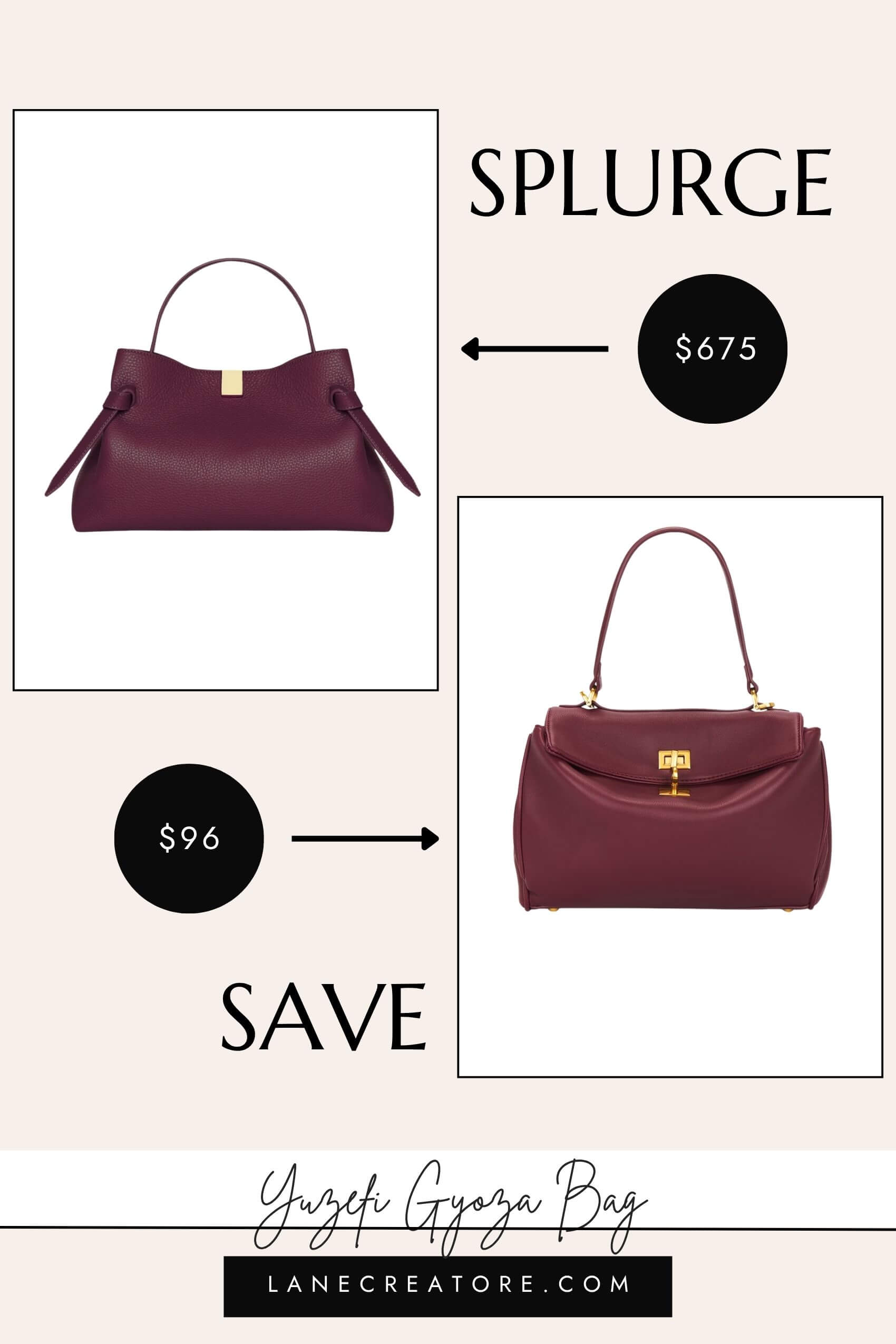 yuzefi gyoza bag dupe